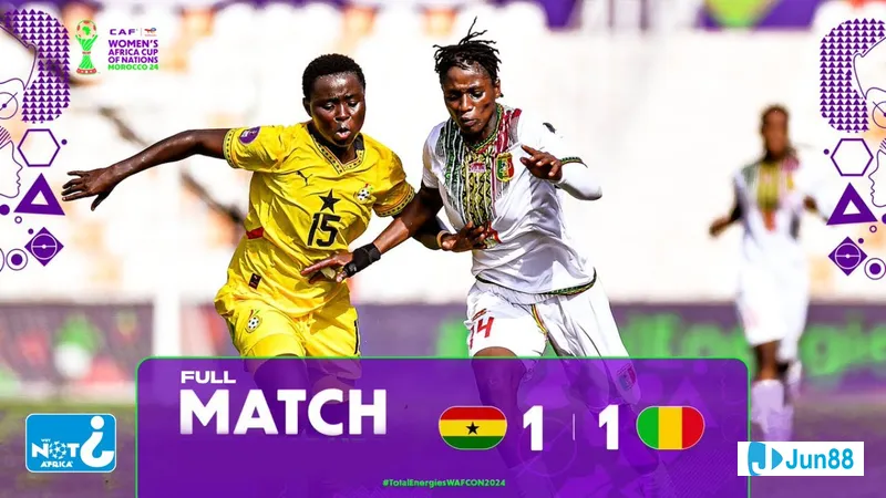 Hình ảnh hành động trong trận đấu giữa Ghana và Mali: Cầu